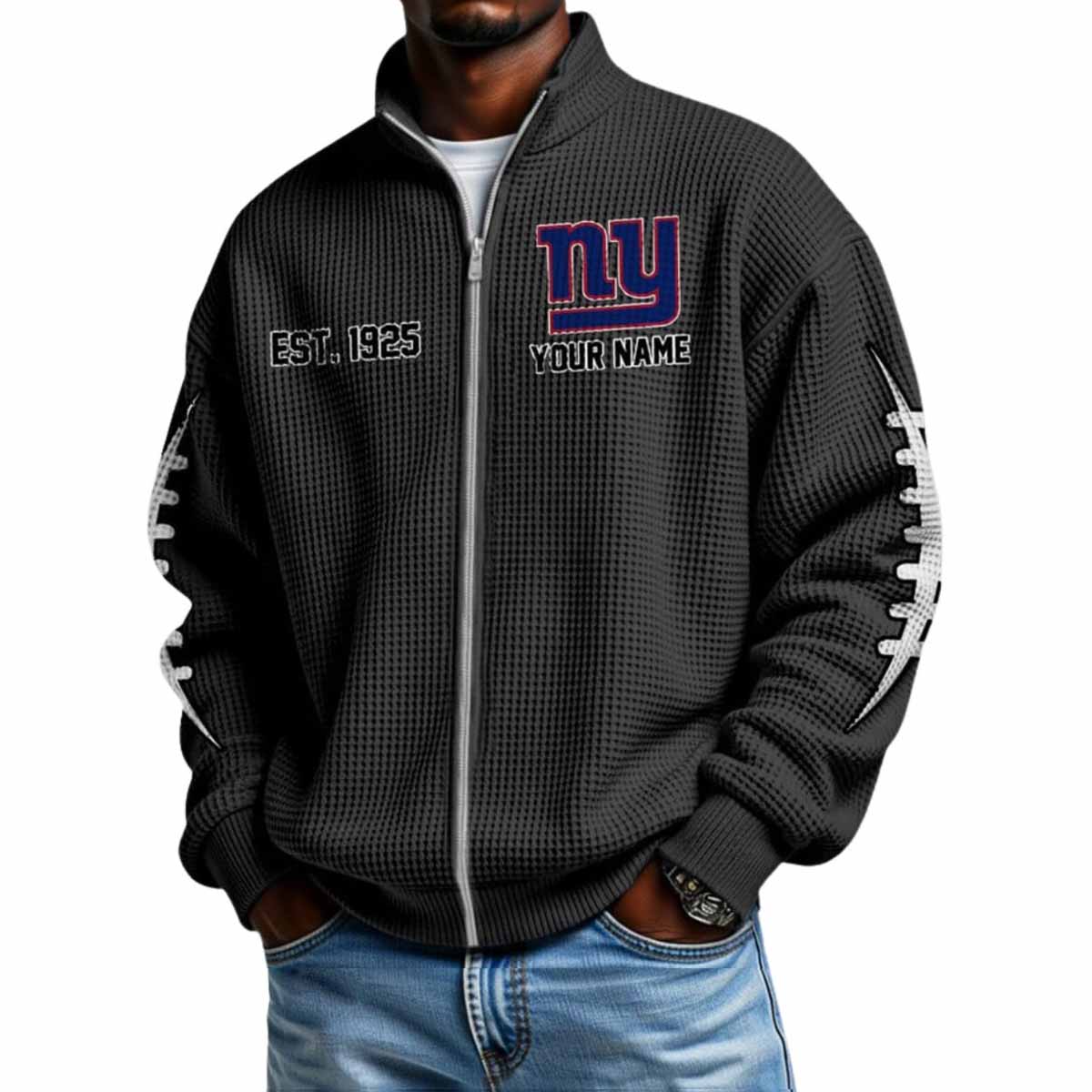 2025 Giants Est 1925 Waffle Zip Up Sweatshirt 2025 Giants Est 1925 Waffle Zip Up Sweatshirt