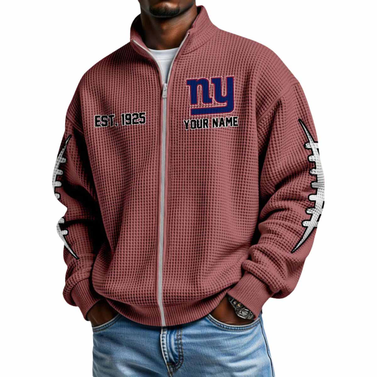 2025 Giants Est 1925 Waffle Zip Up Sweatshirt 2025 Giants Est 1925 Waffle Zip Up Sweatshirt