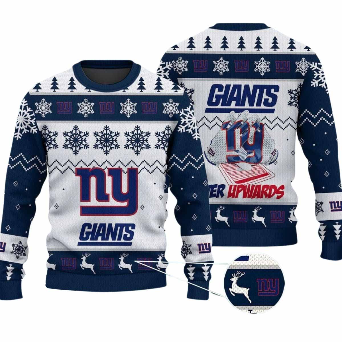 2025 Giants Ever Upwards Christmas Ugly Sweater 2025 Giants Ever Upwards Christmas Ugly Sweater