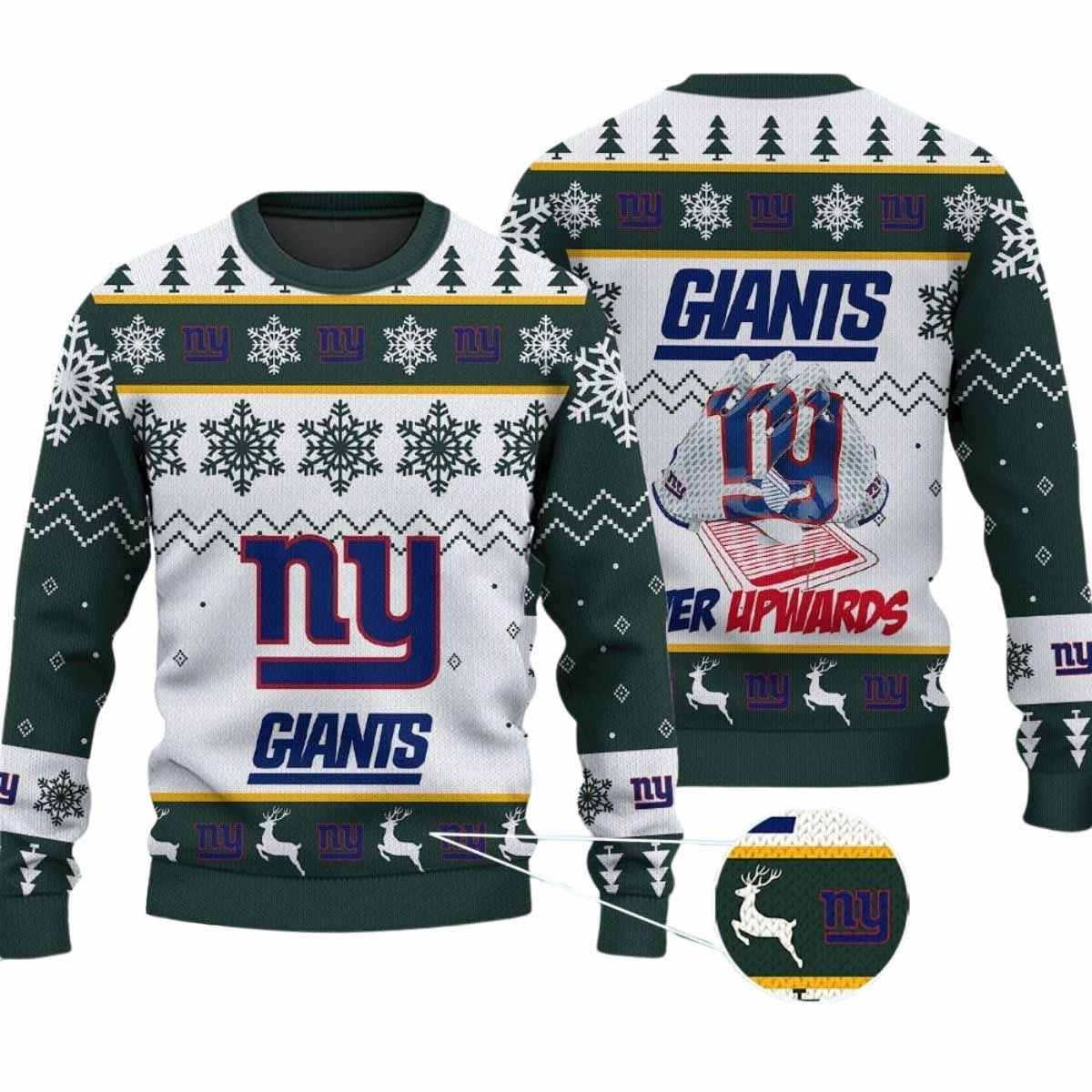 2025 Giants Ever Upwards Christmas Ugly Sweater 2025 Giants Ever Upwards Christmas Ugly Sweater