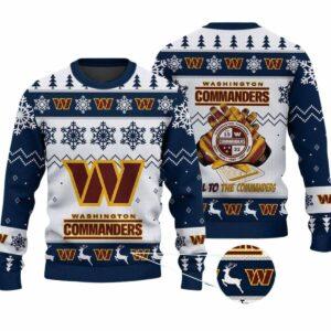 2025 Hail To The Commanders Ugly Christmas Sweater 2 2025 Hail To The Commanders Ugly Christmas Sweater