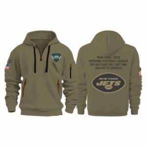 2025 Jets Salute To Service Quarter Zip Hoodie 2025 Jets Salute To Service Quarter Zip Hoodie
