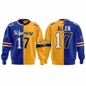 2025 Josh Allen 17 Bills x Cowboys Wyoming Hoodie 1 2025 Josh Allen 17 Bills x Cowboys Wyoming Hoodie