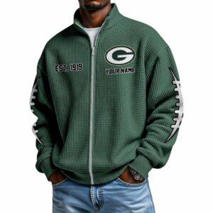 2025 Packers Est 1919 Waffle Zip Up Sweatshirt