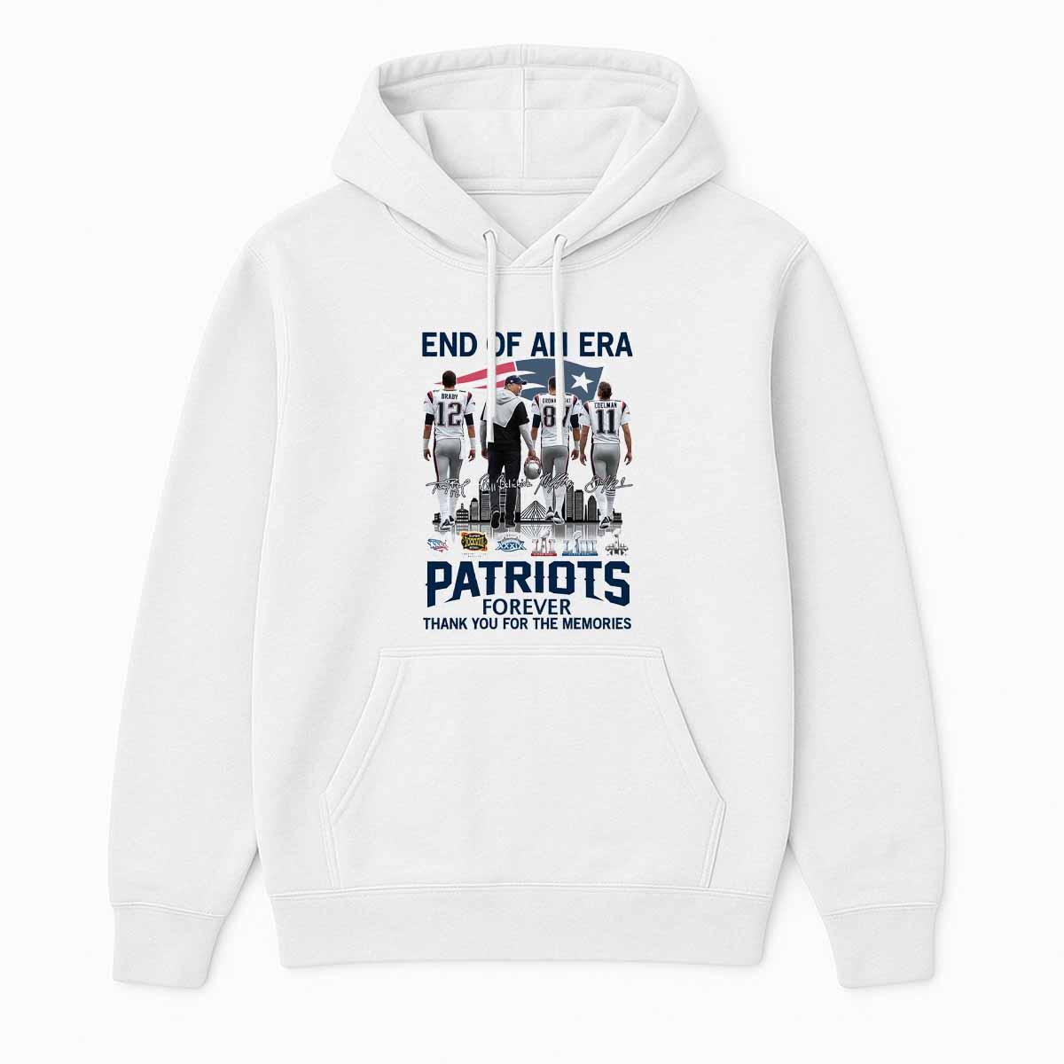 2025 Patriots End Of An Era Forever Thank You For The Memories Shirt 2025 Patriots End Of An Era Forever Thank You For The Memories Shirt