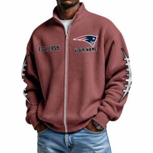 2025 Patriots Est 1959 Waffle Zip Sweatshirt 3 2025 Patriots Est 1959 Waffle Zip Sweatshirt
