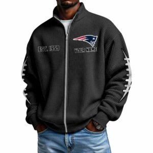 2025 Patriots Est 1959 Waffle Zip Sweatshirt 2 2025 Patriots Est 1959 Waffle Zip Sweatshirt