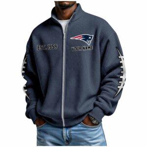 2025 Patriots Est 1959 Waffle Zip Sweatshirt 1 2025 Patriots Est 1959 Waffle Zip Sweatshirt