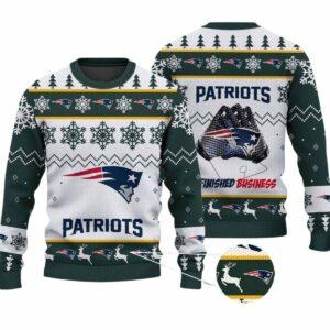 2025 Patriots Finished Business Christmas Ugly Sweater 1 2025 Patriots Finished Business Christmas Ugly Sweater 1