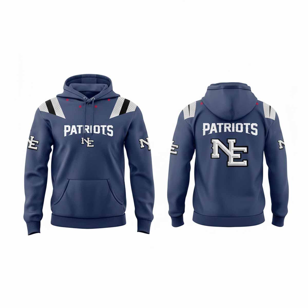 2025 Patriots Rivalry Nor Easter Storm Blue Hoodie 2025 Patriots Rivalry Nor Easter Storm Blue Hoodie