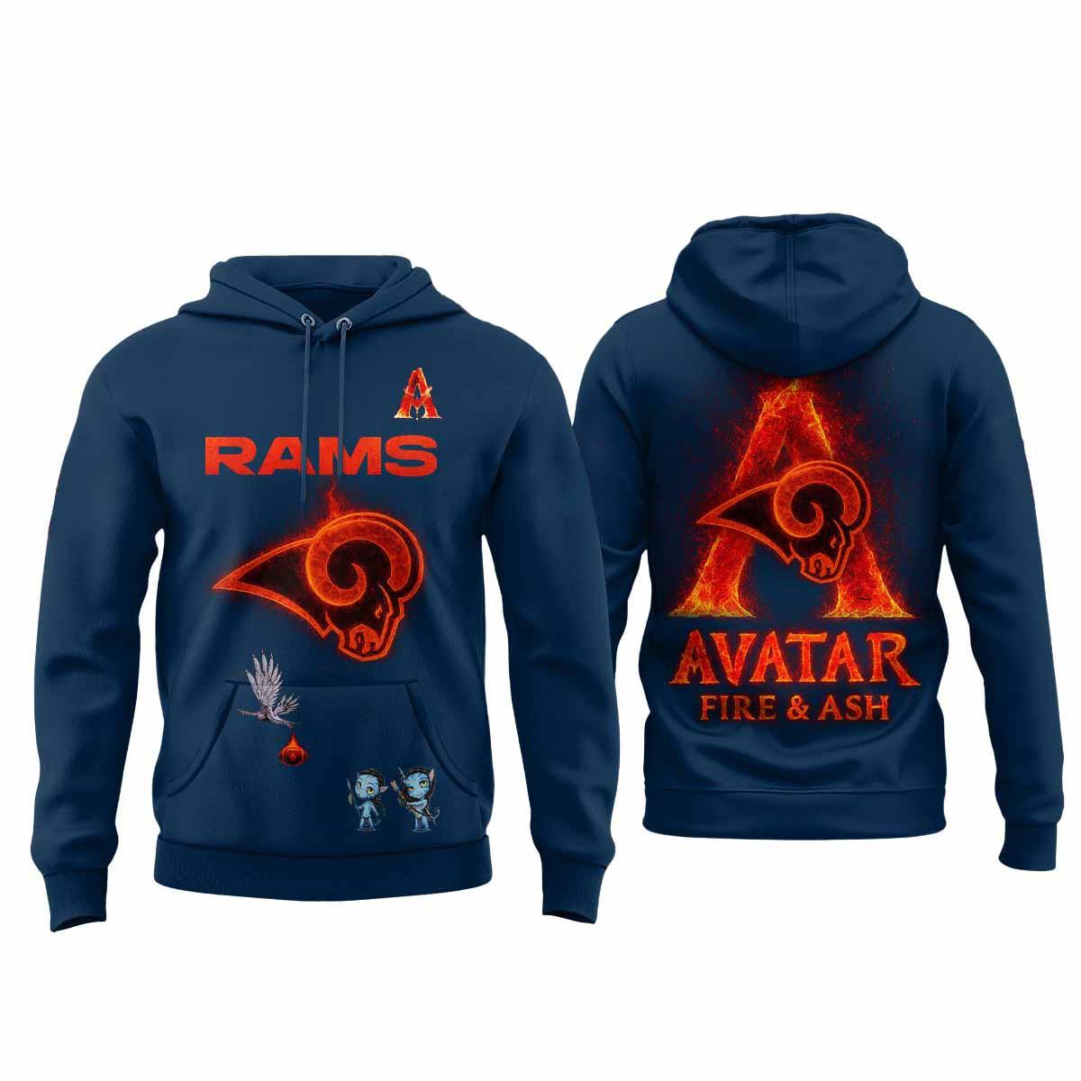 2025 Rams Avatar Fire and Ash Hoodie 2025 Rams Avatar Fire and Ash Hoodie
