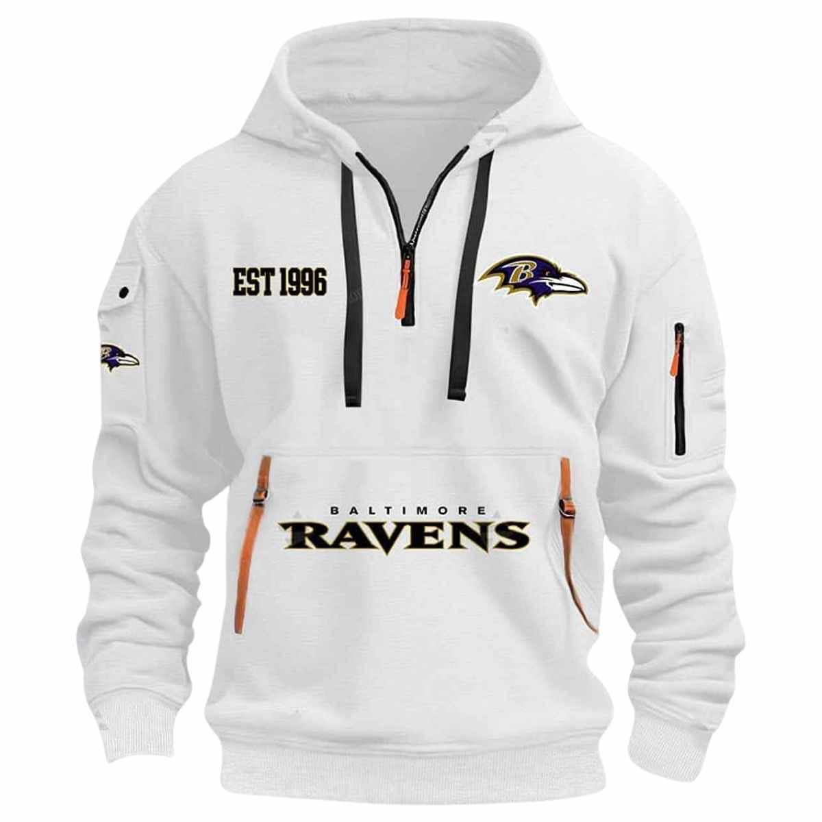 2025 Ravens Est 1996 Quarter Zip Hoodie 2025 Ravens Est 1996 Quarter Zip Hoodie