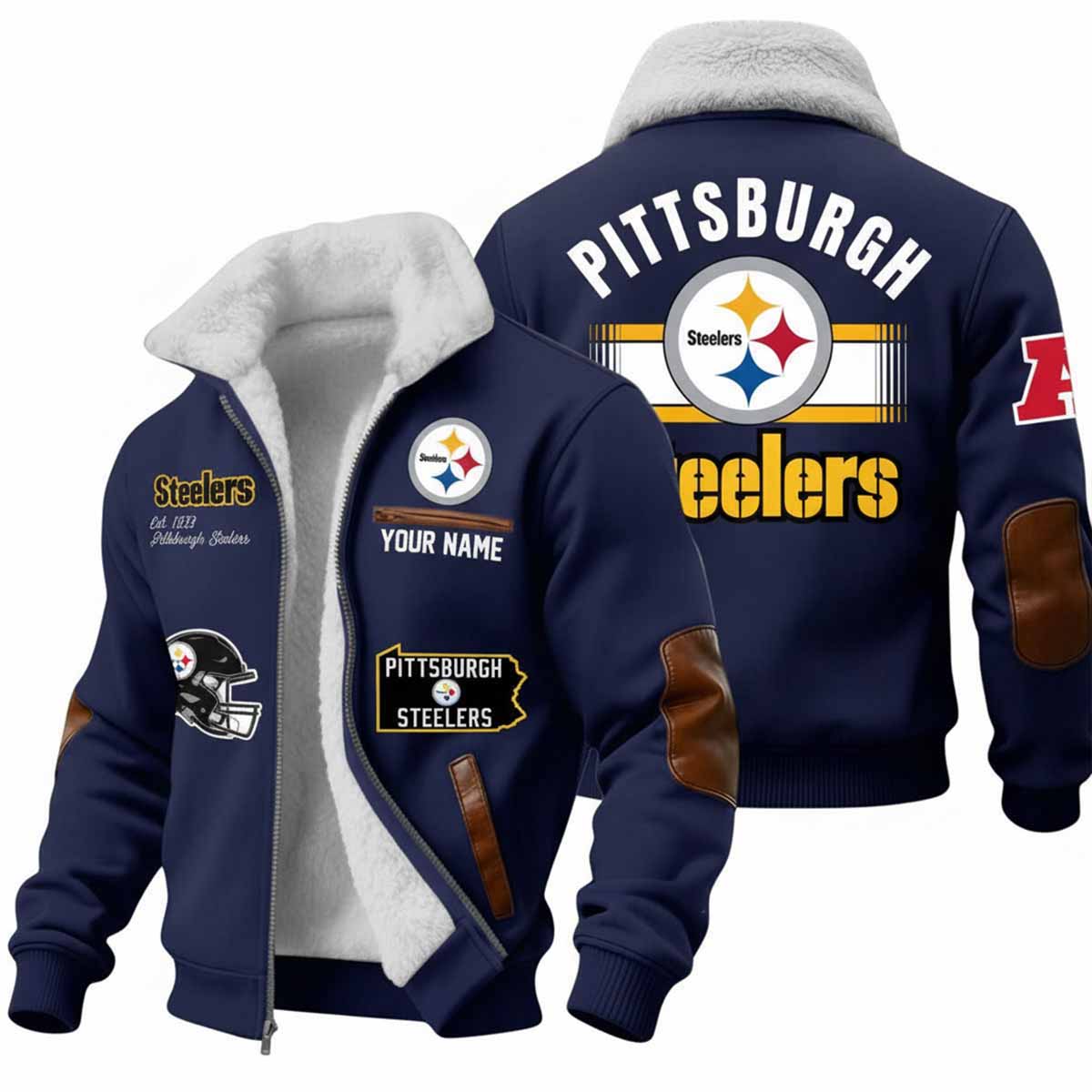 2025 Steelers Est 1993 Winter Fleece Jacket 2025 Steelers Est 1993 Winter Fleece Jacket