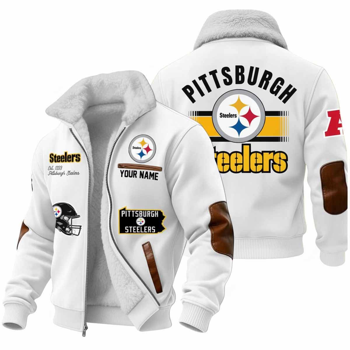 2025 Steelers Est 1993 Winter Fleece Jacket 2025 Steelers Est 1993 Winter Fleece Jacket