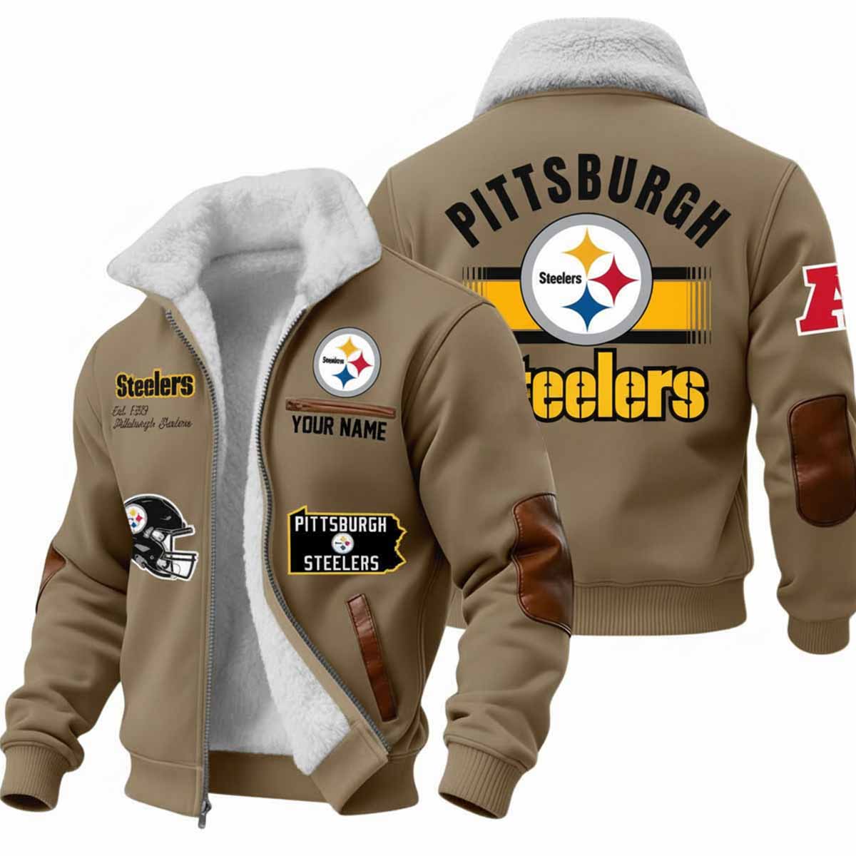 2025 Steelers Est 1993 Winter Fleece Jacket 2025 Steelers Est 1993 Winter Fleece Jacket