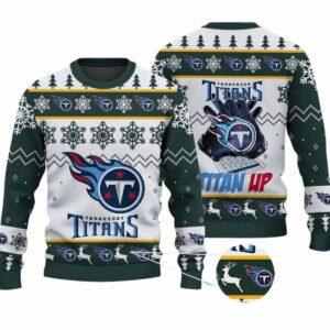 2025 Titans Up Christmas Ugly Sweater