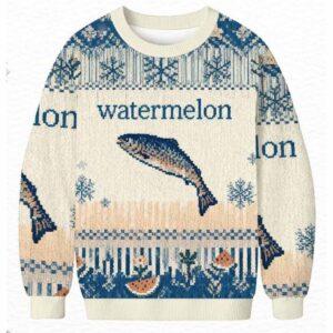2025 Watermelon Ugly Christmas Sweater