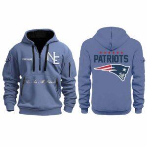 2025 We Are All Patriots Storm Blue Quarter Zip Hoodie 2025 We Are All Patriots Storm Blue Quarter Zip Hoodie