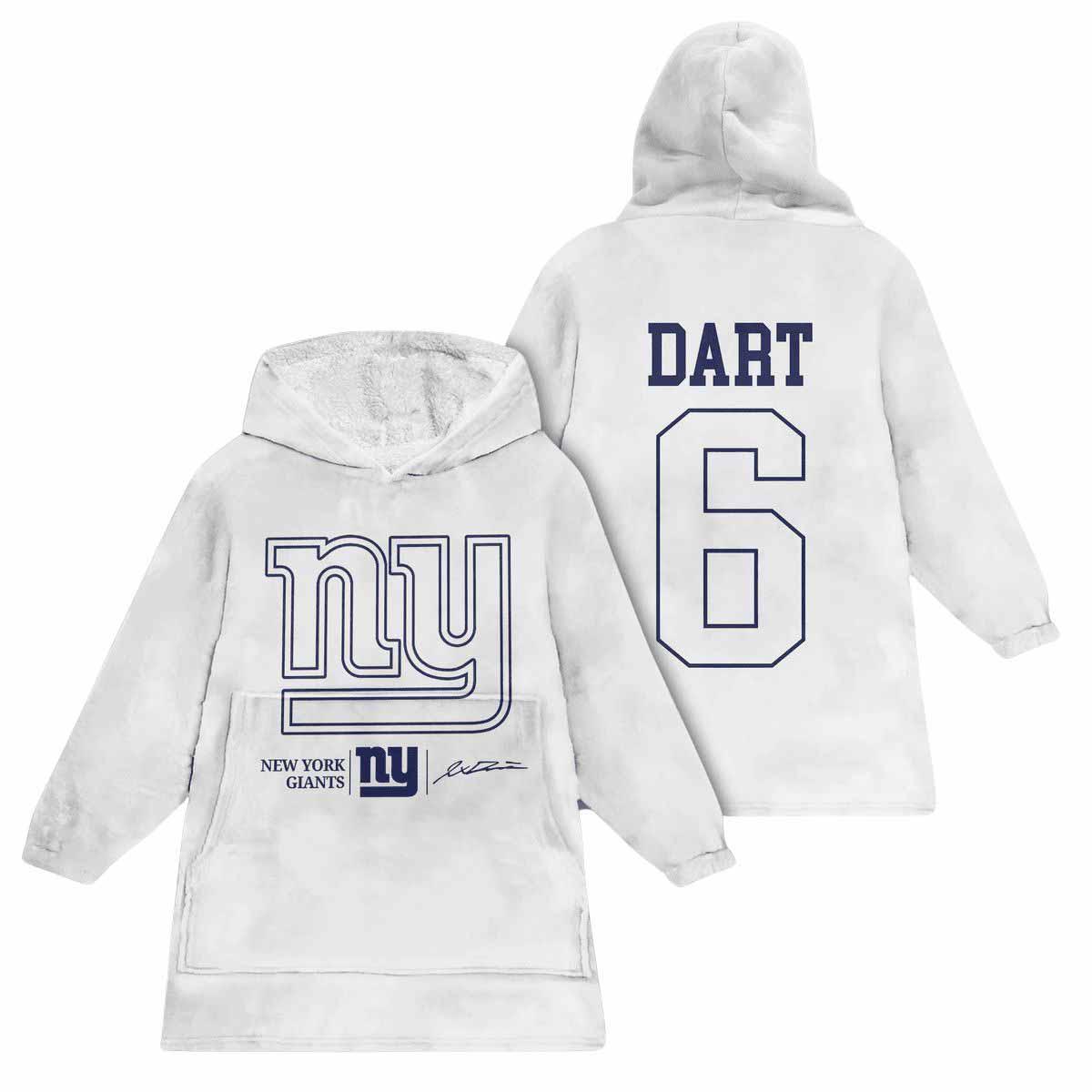6 Dart Giants Football Unisex Blanket Hoodie 6 Dart Giants Football Unisex Blanket Hoodie
