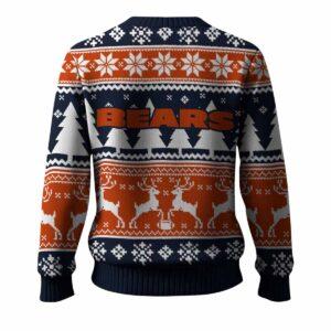 Bears Reindeer Football 2025 Ugly Christmas Sweater 1 Bears Reindeer Football 2025 Ugly Christmas Sweater