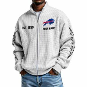 Bills Est 1959 Waffle Zip-Up Sweatshirt Bills Est 1959 Waffle Zip-Up Sweatshirt