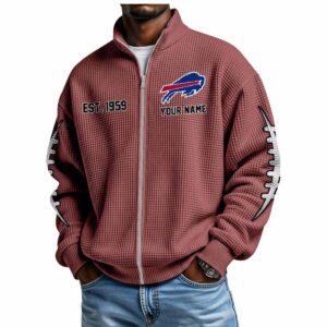 Bills Est 1959 Waffle Zip Up Sweatshirt