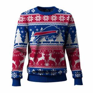 Bills Reindeer Football 2025 Ugly Christmas Sweater Bills Reindeer Football 2025 Ugly Christmas Sweater