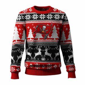 Buccaneers Reindeer Football 2025 Ugly Christmas Sweater Buccaneers Reindeer Football 2025 Ugly Christmas Sweater