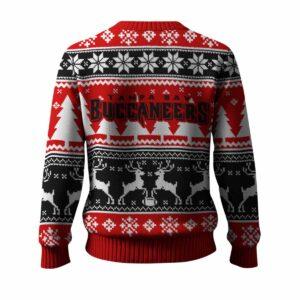 Buccaneers Reindeer Football 2025 Ugly Christmas Sweater 1 Buccaneers Reindeer Football 2025 Ugly Christmas Sweater