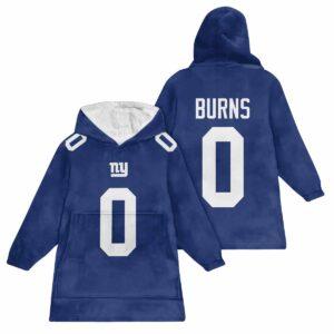 Burns 0 Giants Football Unisex Blanket Hoodie Burns 0 Giants Football Unisex Blanket Hoodie