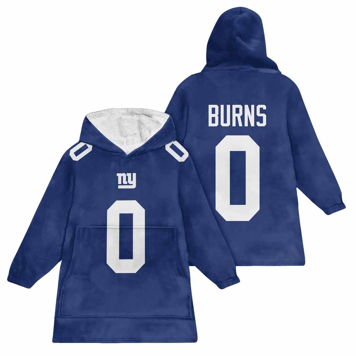 Burns 0 Giants Football Unisex Blanket Hoodie Burns 0 Giants Football Unisex Blanket Hoodie
