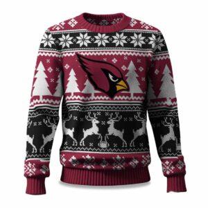 Cardinals Reindeer Football 2025 Ugly Christmas Sweater Cardinals Reindeer Football 2025 Ugly Christmas Sweater