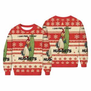 Chicken Joe I Can Feel It In My Nuggets Ugly Christmas Sweater Chicken Joe I Can Feel It In My Nuggets Ugly Christmas Sweater