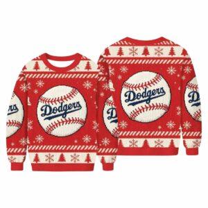 Christmas 2025 LA Dodgers Baseball Red Ugly Sweater Christmas 2025 LA Dodgers Baseball Red Ugly Sweater