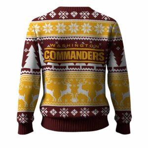 Commanders Reindeer Football 2025 Ugly Christmas Sweater
