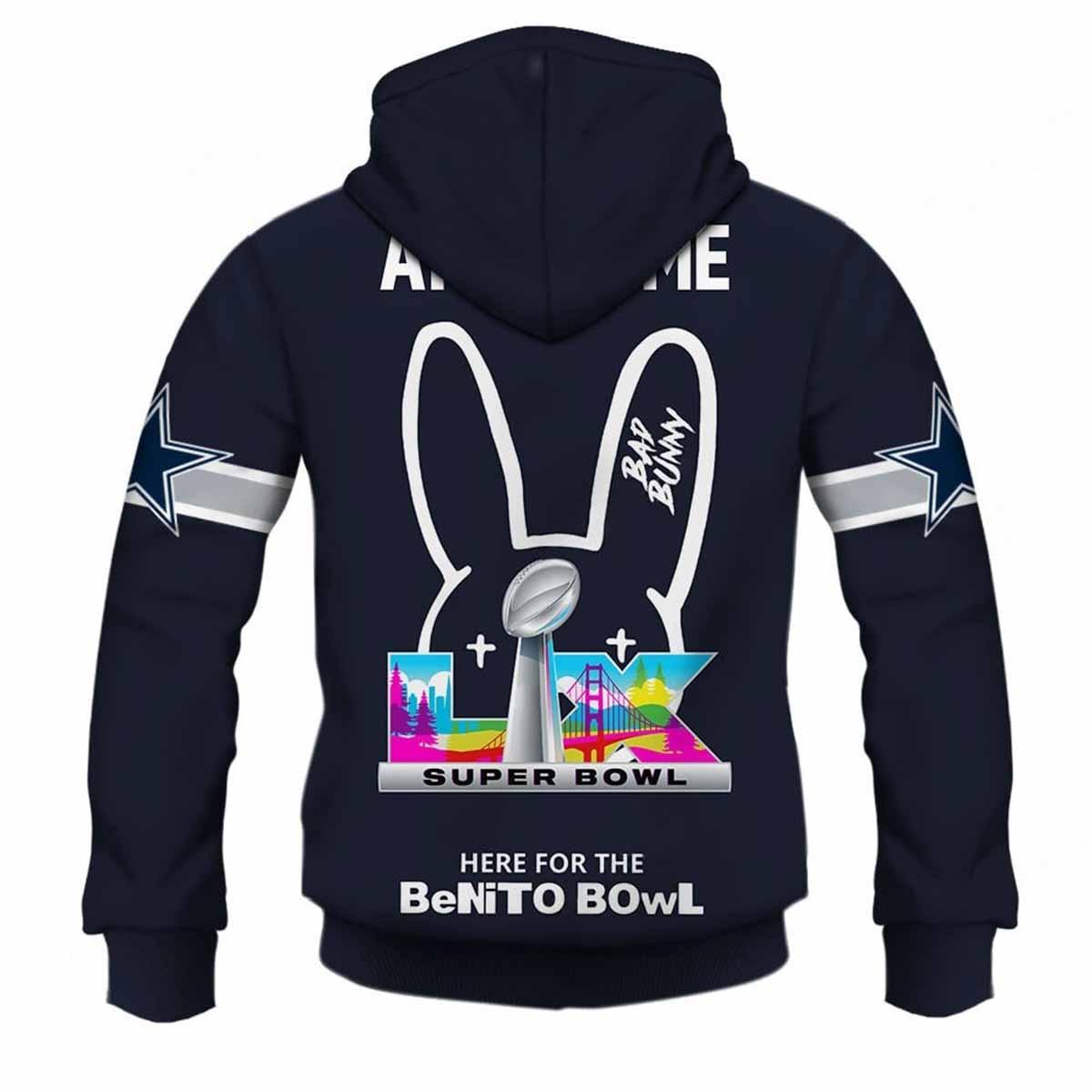Cowboys x Bad Bunny Bowl LX 2025-2026 Hoodie Cowboys x Bad Bunny Bowl LX 2025-2026 Hoodie