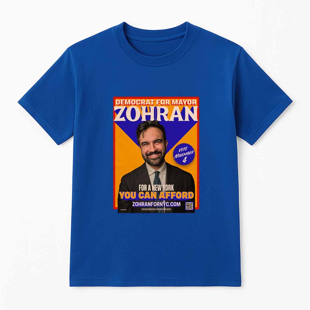 Democrat for Mayor Zohran Shirt Democrat for Mayor Zohran Shirt
