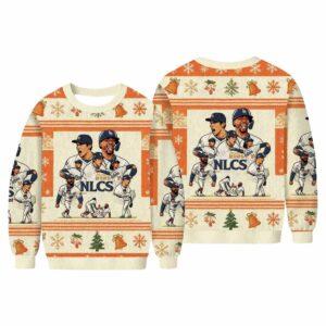 Dodgers 2025 NLCS Champions Ugly Christmas Sweater