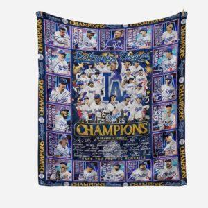 Dodgers 2025 World Series Champions Blanket Dodgers 2025 World Series Champions Blanket
