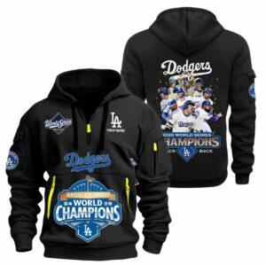 Dodgers Back To Back World Series 2025 Quarter Zip Hoodie 2 Dodgers Back To Back World Series 2025 Quarter Zip Hoodie