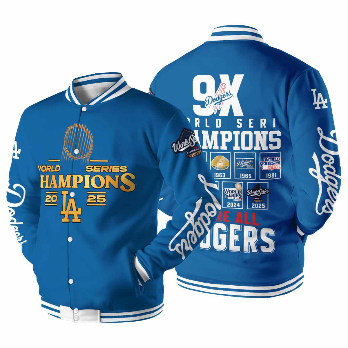 Dodgers World Series 9X Baseball Jacket Dodgers World Series 9X Baseball Jacket