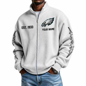 Eagles Est 1933 Waffle Zip Up Sweatshirt Eagles Est 1933 Waffle Zip Up Sweatshirt