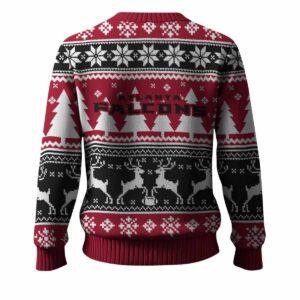 Falcons Reindeer Football 2025 Ugly Christmas Sweater