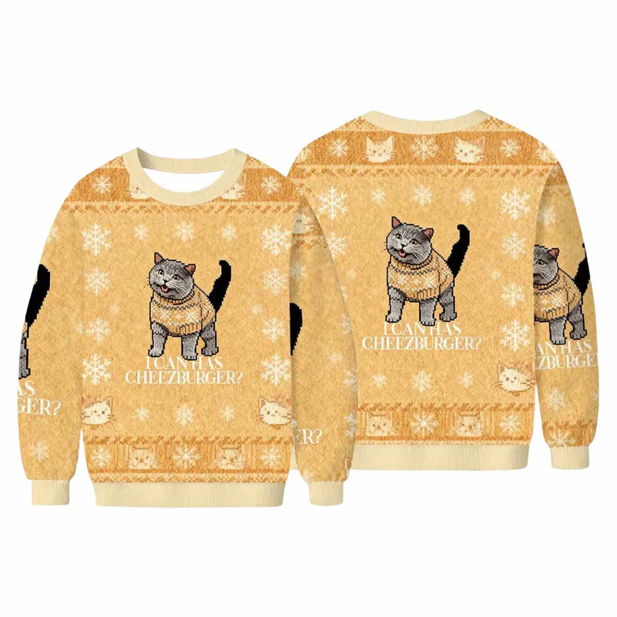 I Can Has Cheezburger Ugly Christmas Sweater I Can Has Cheezburger Ugly Christmas Sweater