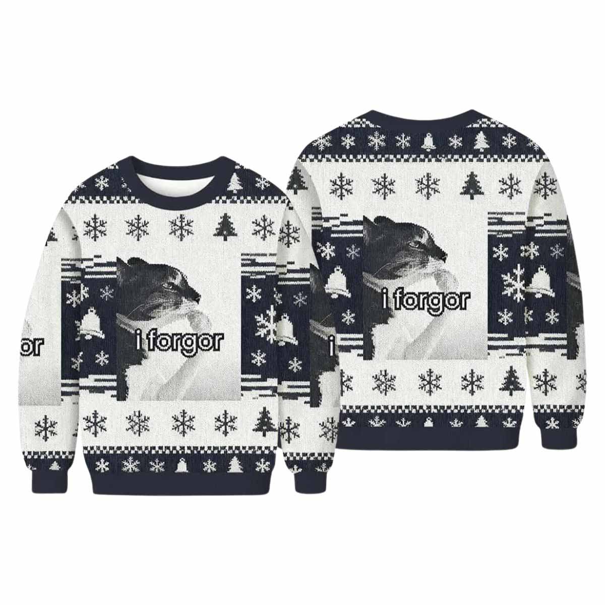 I Forgot Cat Meme Ugly Christmas Sweater I Forgot Cat Meme Ugly Christmas Sweater