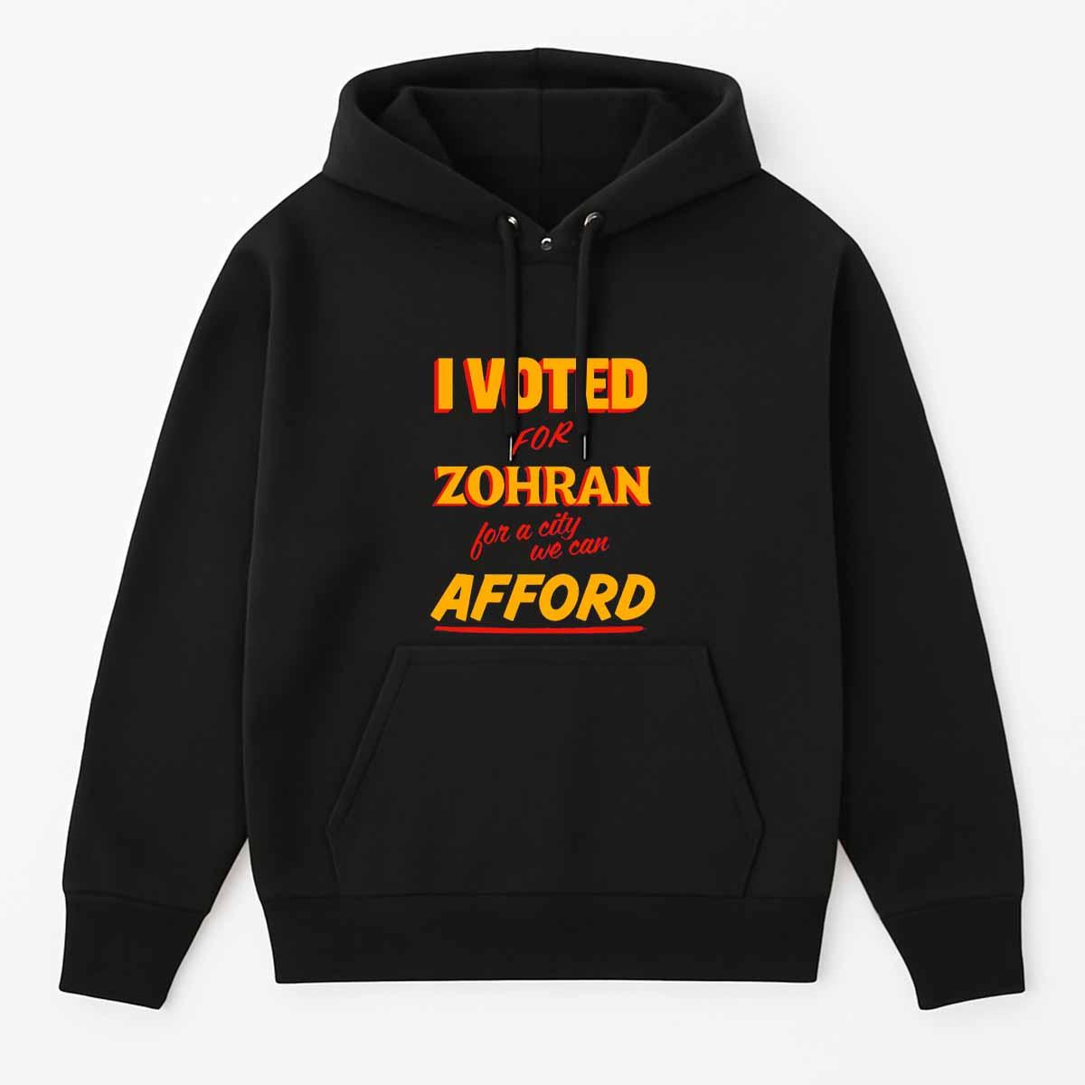 I Voted For Zohran For A City We Can Afford Shirt I Voted For Zohran For A City We Can Afford Shirt