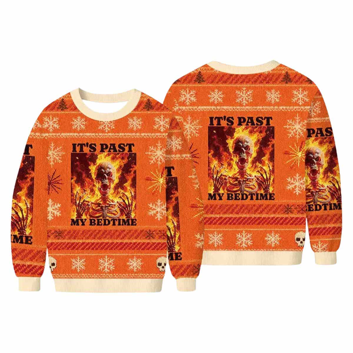 It’s Past My Bedtime Funny Skeleton Meme Ugly Christmas Sweater Its Past My Bedtime Funny Skeleton Meme Ugly Christmas Sweater