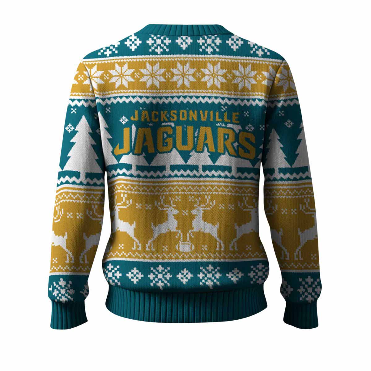 Jaguars Reindeer Football 2025 Ugly Christmas Sweater Jaguars Reindeer Football 2025 Ugly Christmas Sweater