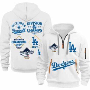 LA Dodgers World Series 2025 Quarter Zip Hoodie LA Dodgers World Series 2025 Quarter Zip Hoodie