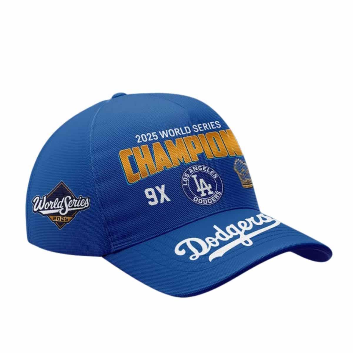 LA Dodgers World Series Champions 9X 2025 Hat LA Dodgers World Series Champions 9X 2025 Hat